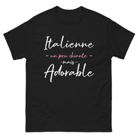 Thumbnail for T-shirt Italie noir - Un peu chiante avec humour