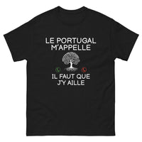 Thumbnail for T-shirt Portugal noir - Le Portugal m'appelle