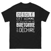 T-shirt Bretagne noir - Désolé, cet homme est déjà pris