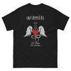 T-shirt Infirmière noir - Mi-Ange Mi-Démon humoristique