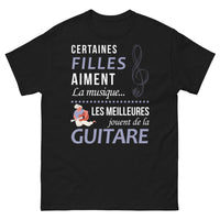Thumbnail for T-shirt Guitare noir - Passion et talent musical