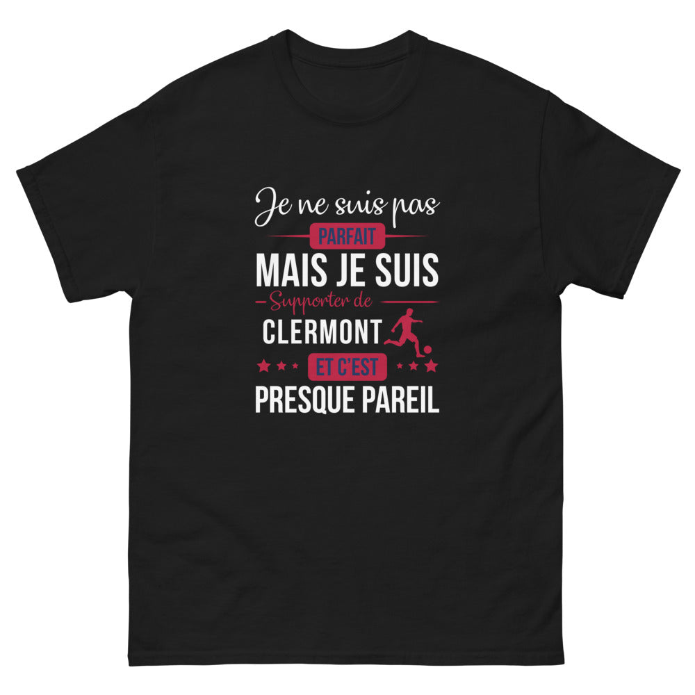 T-shirt Clermont noir - Je ne suis pas parfait, mais presque
