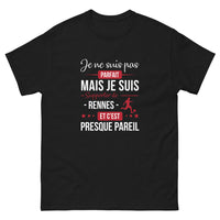 Thumbnail for T-shirt Rennes noir - Je ne suis pas parfait, presque pareil