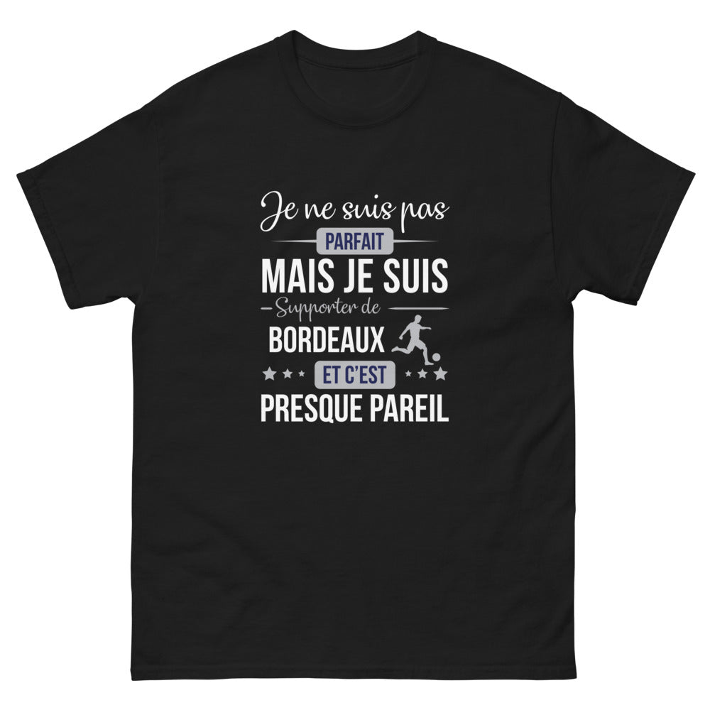 T-shirt Bordeaux noir - presque parfait pour les supporters