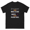 T-shirt Nantes noir - Je ne suis pas parfait, supporter de Nantes
