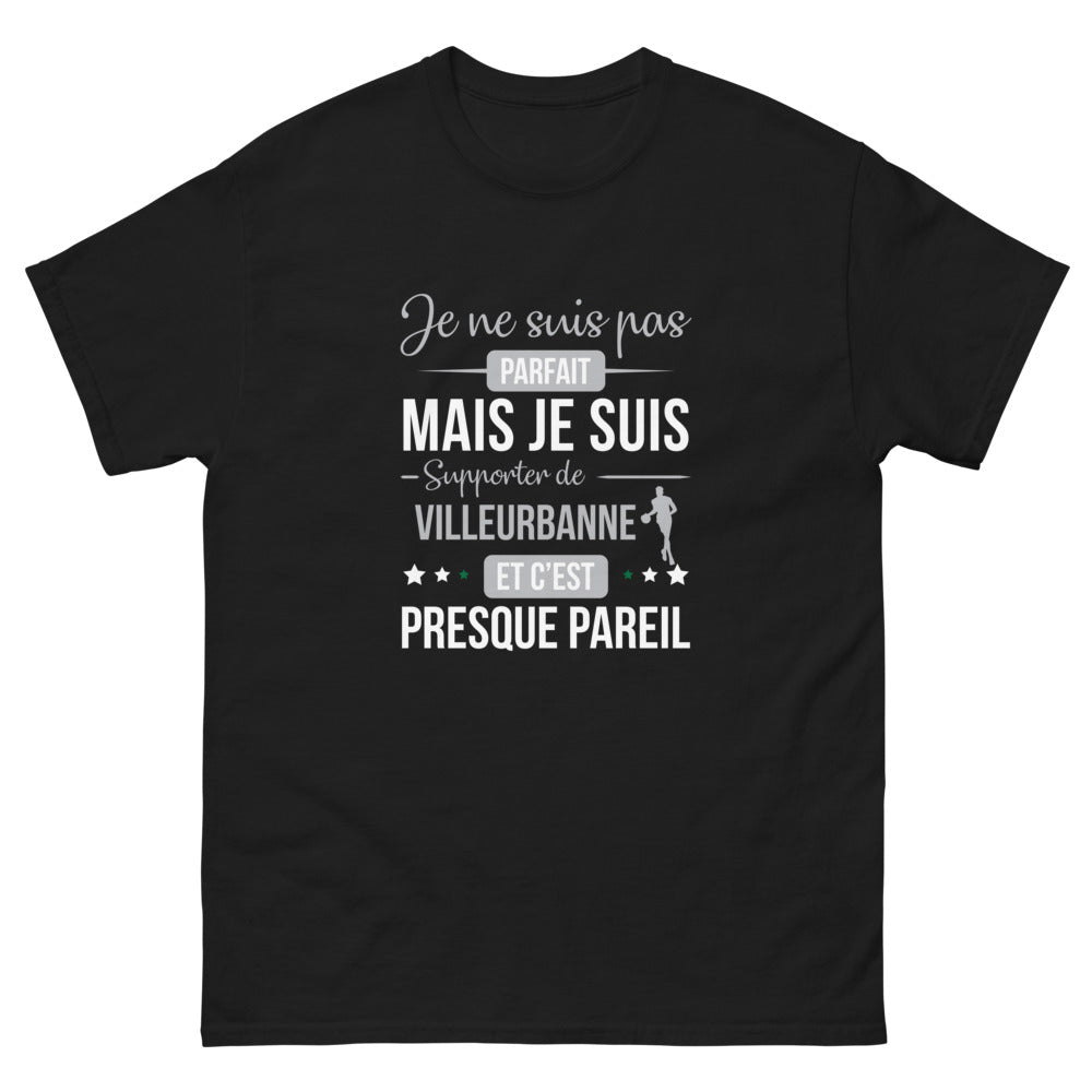 T-shirt Villeurbanne noir - Supporter presque parfait