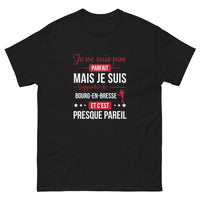 Thumbnail for T-shirt Bourg-en-Bresse noir - Engagement presque parfait