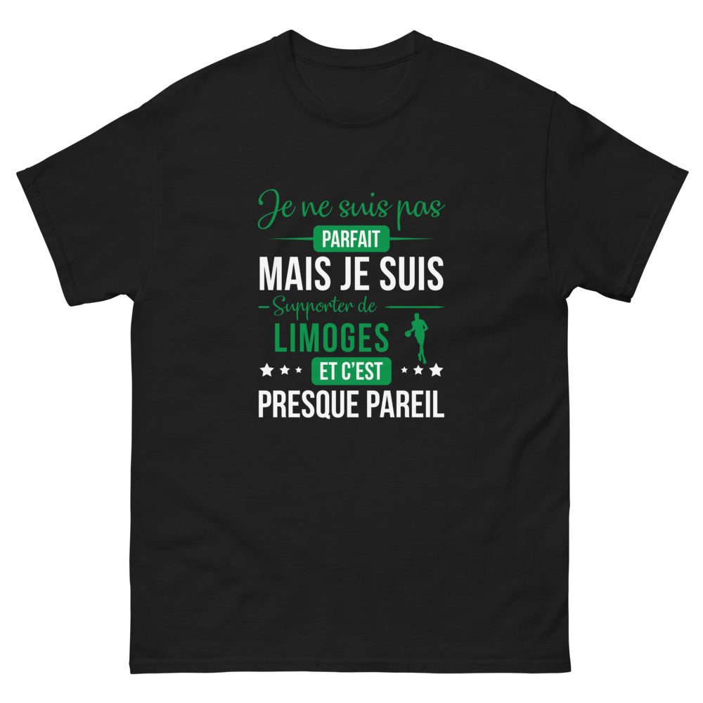 T-shirt Limoges noir - Supporter presque parfait