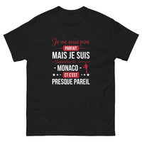 Thumbnail for T-shirt Monaco noir - Je ne suis pas parfait mais supporter