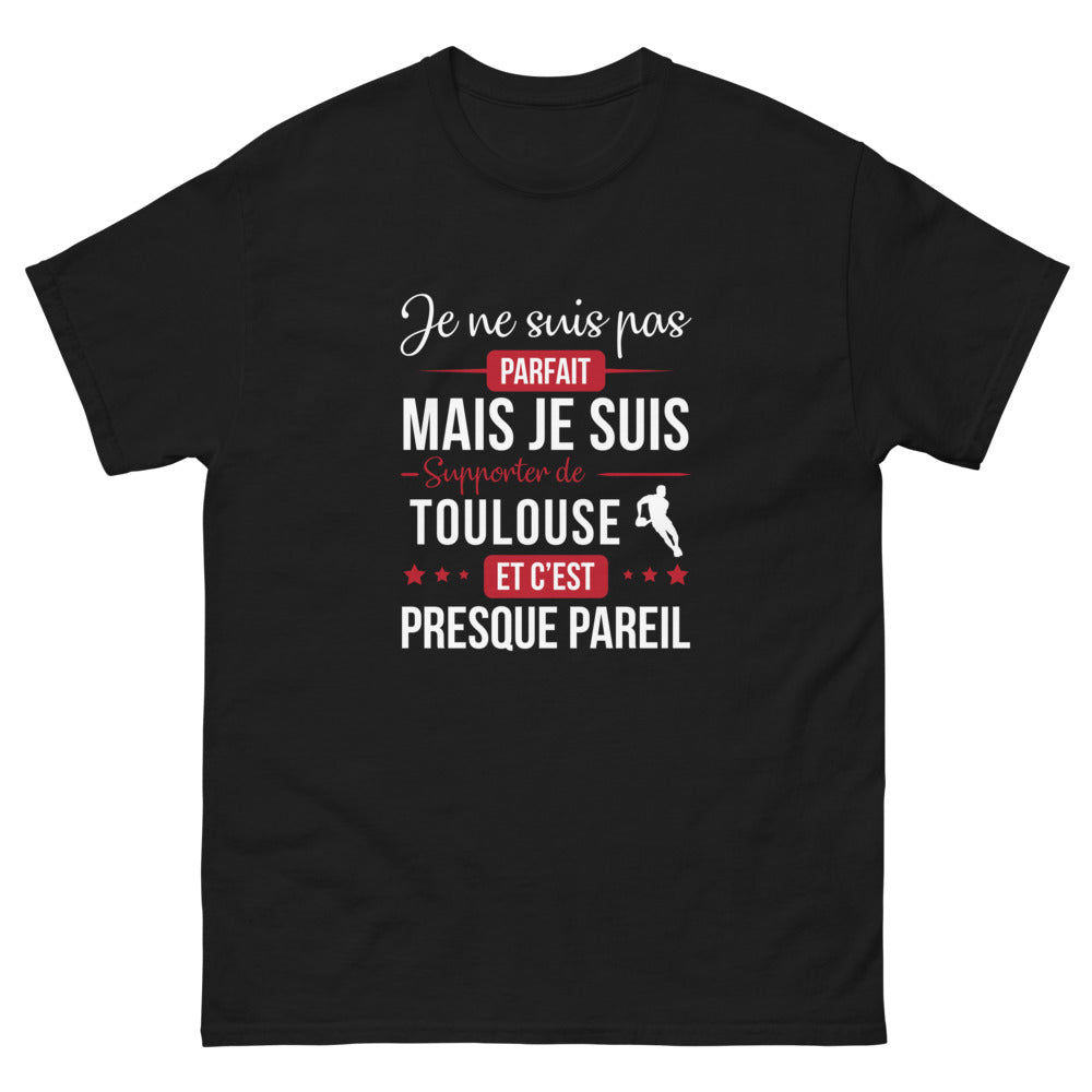 T-shirt Toulouse noir - Nul besoin d'être parfait