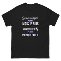 Thumbnail for T-shirt Montpellier noir - Je ne suis pas parfait mais supporter