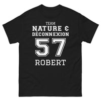 Thumbnail for T-shirt Nature Déconnexion noir - design évasion stylée