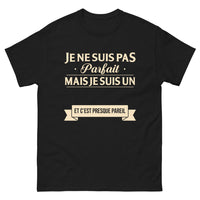 Thumbnail for T-shirt Besançon noir - Je ne suis pas parfait mais je suis un Bisontin