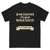 T-shirt Besançon noir - Je ne suis pas parfait mais je suis un Bisontin