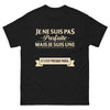 T-shirt Parisien noir - Je ne suis pas parfaite mais je suis Parisienne