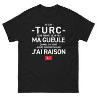 Thumbnail for T-shirt Turquie noir - Je suis turc, j'affirme ma fierté