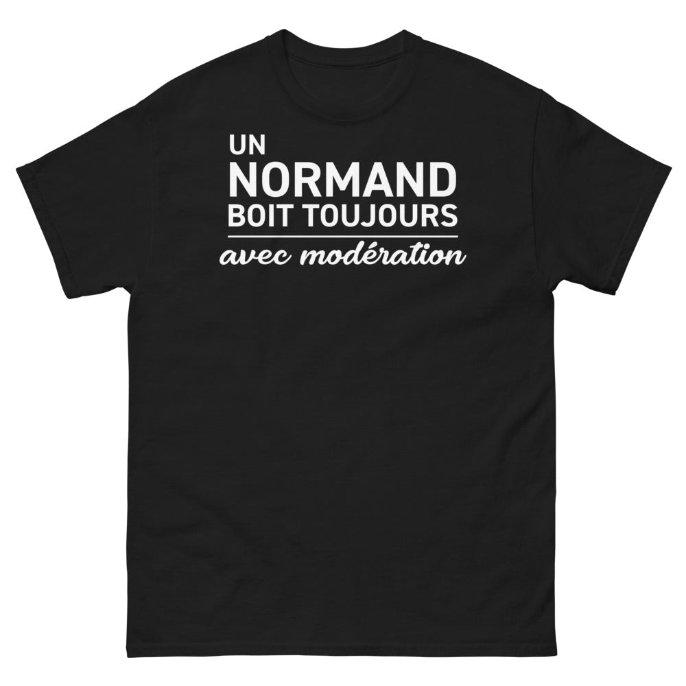 T-shirt Normand noir - Boire avec Modération