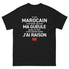 T-shirt Marocain noir - Je ne ferme pas ma gueule avec humour