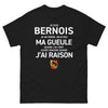 T-shirt Bernois noir - Je ne ferme pas ma gueule