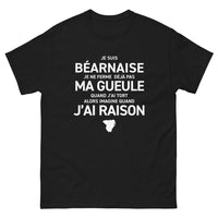 Thumbnail for T-shirt Béarnaise noir - Je ne ferme déjà pas ma gueule