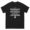 T-shirt Béarnaise noir - Je ne ferme déjà pas ma gueule