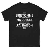 Thumbnail for T-shirt Bretagne noir - Une Bretonne ne lâche jamais