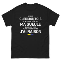 Thumbnail for T-shirt Clermont-Ferrand noir - Je ne ferme pas ma gueule