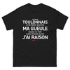 T-shirt Toulon noir - Fier et audacieux esprit toulonnais