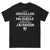 Thumbnail for T-shirt Groisillon noir - Je suis Groisillon avec humour