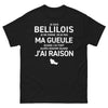 T-shirt Belle-Île-en-Mer noir - Je ne ferme pas ma gueule