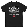 T-shirt Bugiste noir - message plein d'esprit