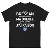 Thumbnail for T-shirt Bressan noir - Je suis Bressan, fier et comique