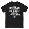 T-shirt Bressan noir - Je suis Bressan, fier et comique
