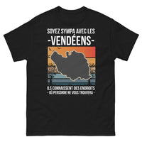 Thumbnail for T-shirt Vendée noir - Soyez sympa avec les Vendéens