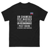T-shirt Réunionnais noir - Un chameau peut marcher 10 heures sans boire