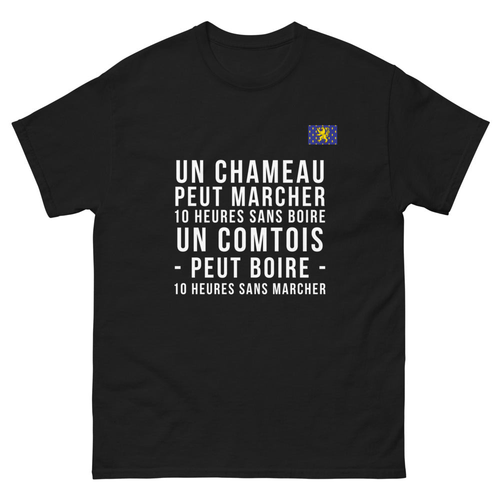 T-shirt Comtois noir - Un hommage à l'endurance humoristique