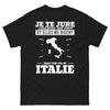 T-shirt Italie noir - Je te jure, j'entends des voix