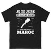 T-shirt Maroc noir - Je te jure, j'entends des voix