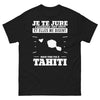 T-shirt Tahiti noir - Je te jure j'entends des voix