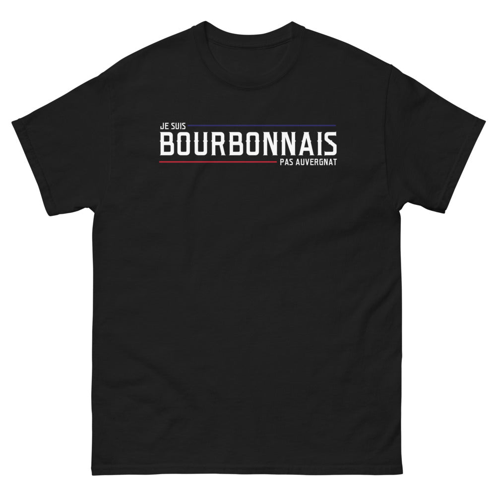 T-shirt Bourbonnais noir - Je suis Bourbonnais pas Auvergnat