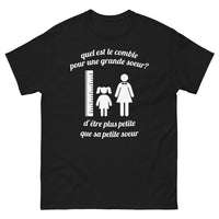Thumbnail for T-shirt Grande Sœur noir - Quel est le comble pour une grande sœur ?