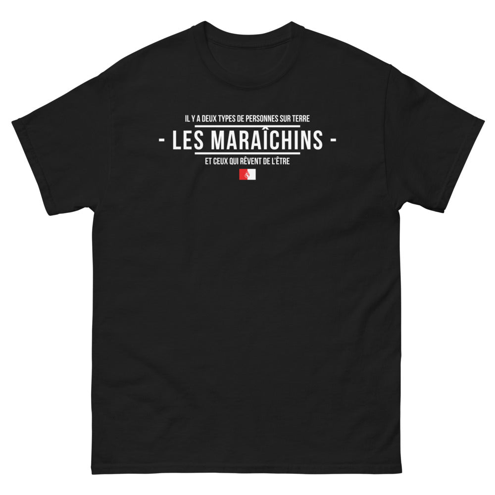 T-shirt Vendée noir - Deux types de personnes sur Terre
