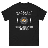 Thumbnail for T-shirt Normands noir - Bretons Espions, humour malicieux