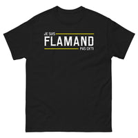 Thumbnail for T-shirt Flamand noir - Je suis Flamand, pas Ch'ti