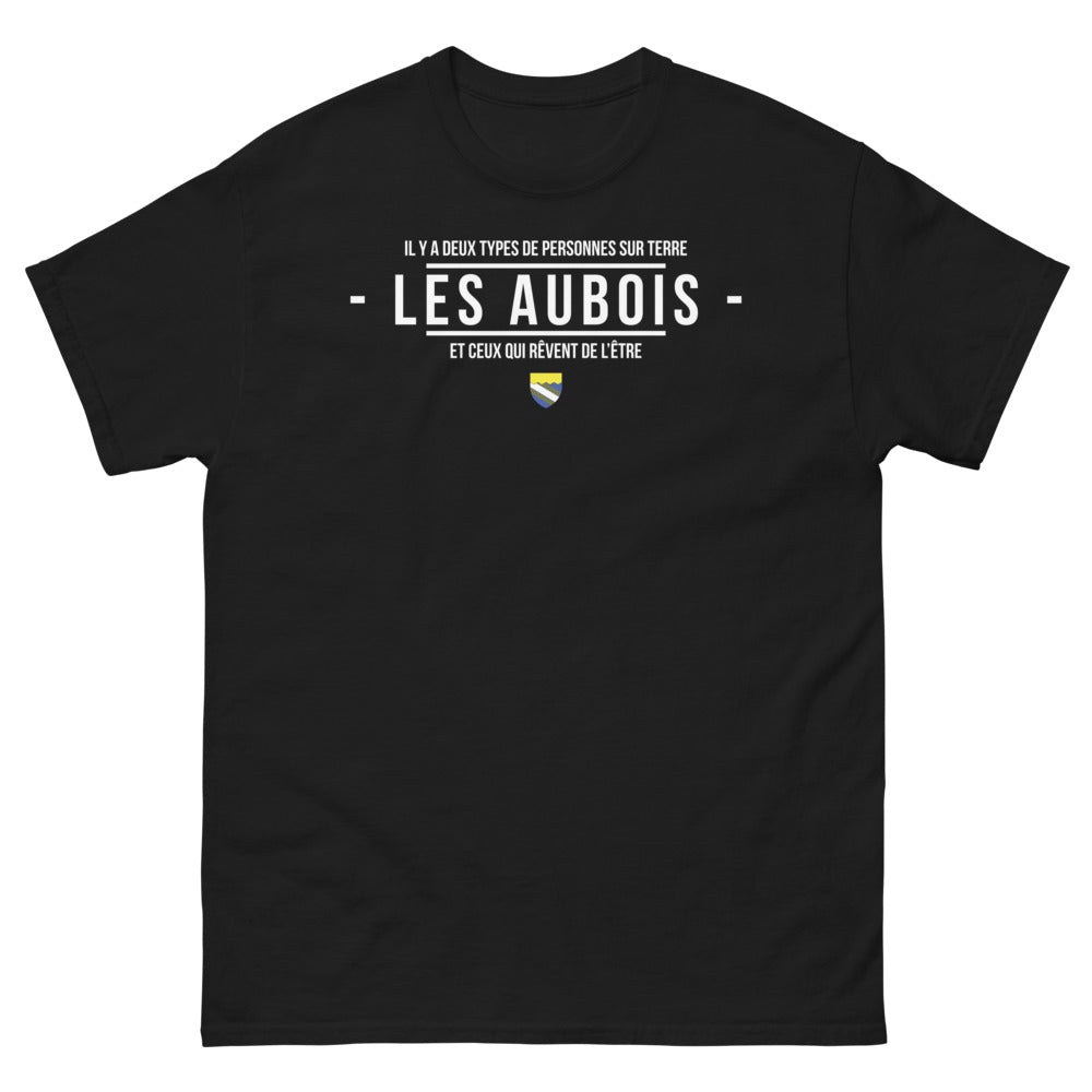 T-shirt Aube noir - Il y a deux types de personnes sur terre