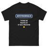 T-shirt Aveyron noir - Vivre de Pastis et d'Eau Fraîche