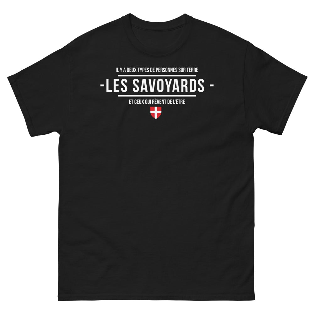 T-shirt Savoie noir - Il y a deux types de personnes
