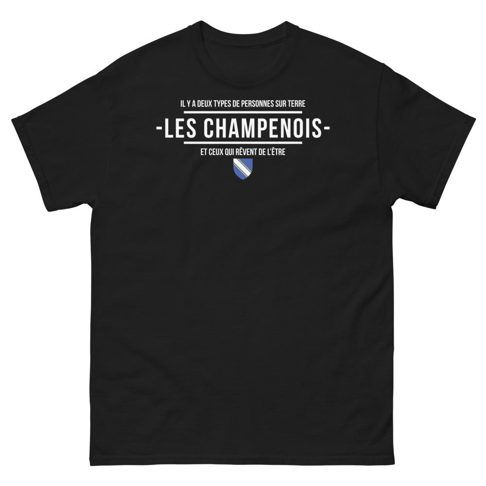 T-shirt Champagne noir - Fier d'être Champenois