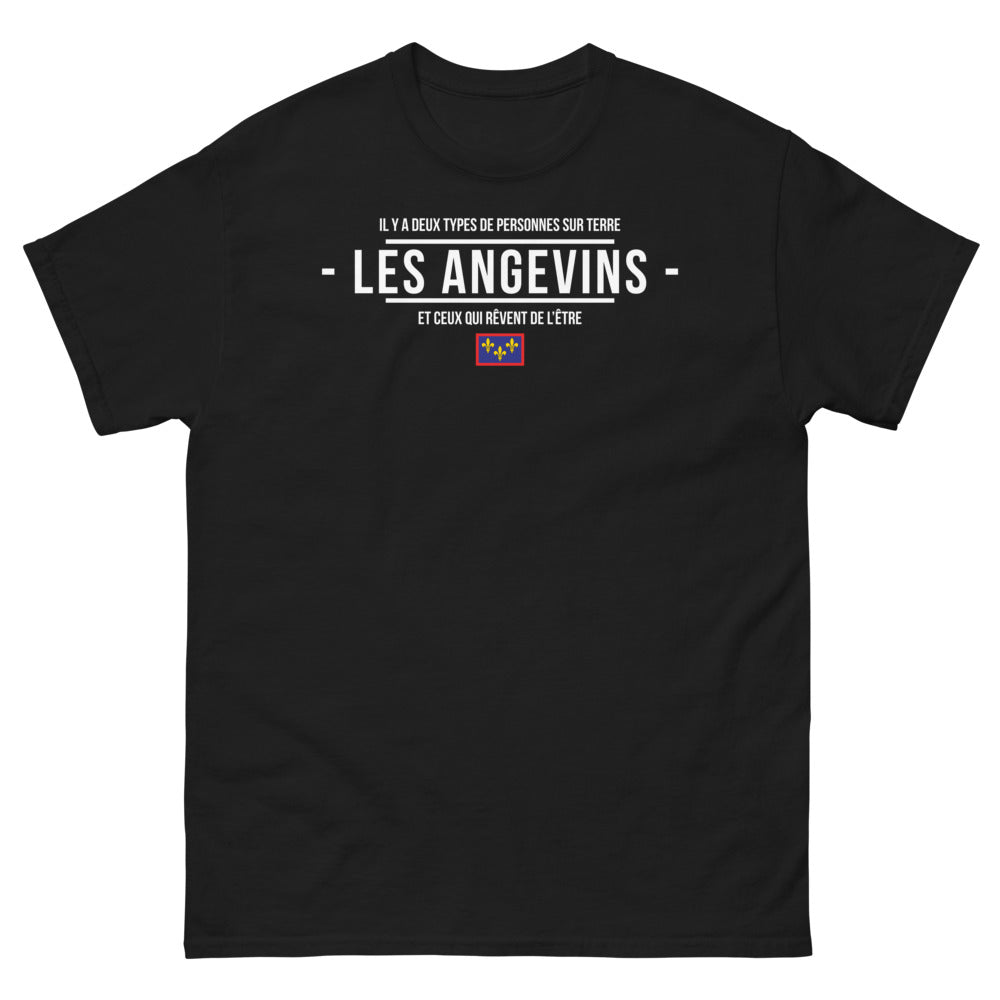 T-shirt Angevins noir - Il y a deux types de personnes