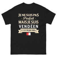 Thumbnail for T-shirt Vendée noir - Je ne suis pas parfait mais je suis vendéen